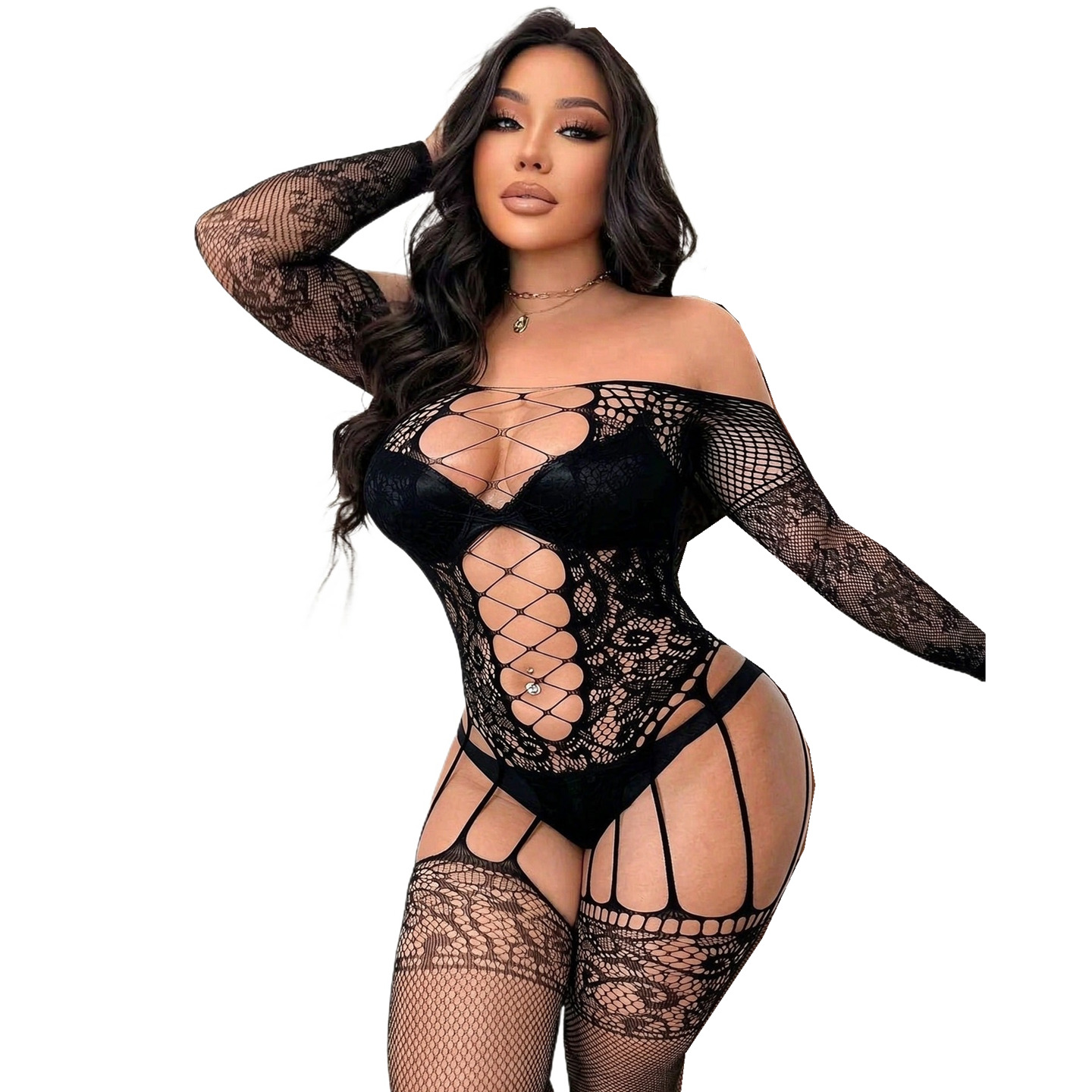 Fishnet Stocking Women - Calze a rete che coprono tutto