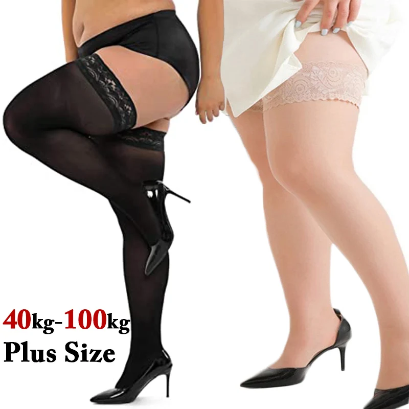 Thigh High Sock Stay Up - Calze alte da donna taglie forti